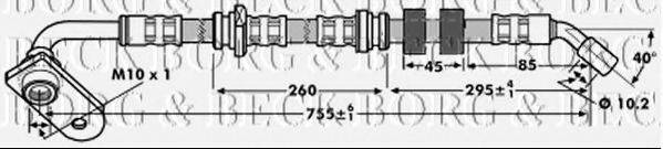 BORG & BECK BBH7210 Гальмівний шланг