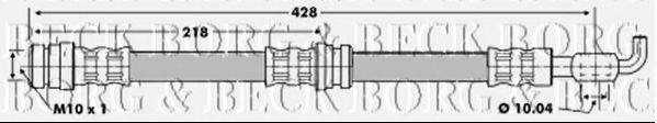 BORG & BECK BBH6816 Гальмівний шланг