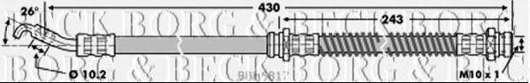 BORG & BECK BBH6817 Гальмівний шланг