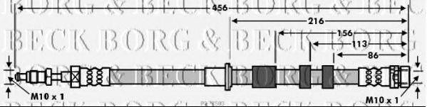 BORG & BECK BBH7583 Гальмівний шланг