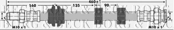 BORG & BECK BBH6778 Гальмівний шланг