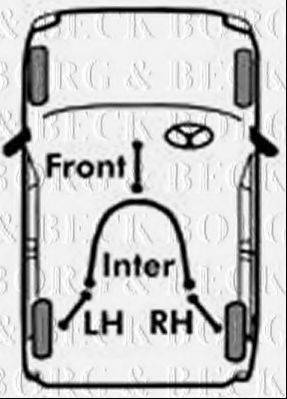 BORG & BECK BKB2869 Трос, стоянкова гальмівна система
