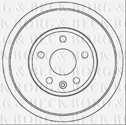 BORG & BECK BBR7258 Гальмівний барабан