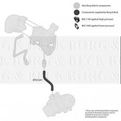 BORG & BECK BTH1241 Трубка повітря, що нагнітається