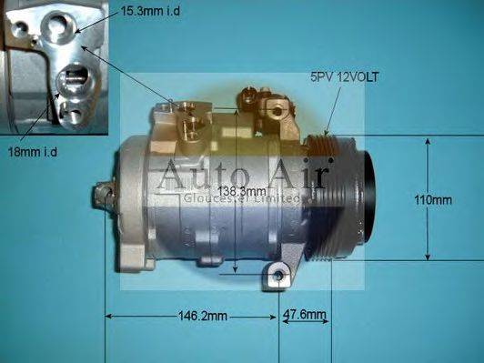 AUTO AIR GLOUCESTER 149722 Компресор, кондиціонер