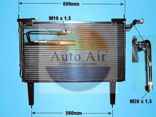 AUTO AIR GLOUCESTER 161166 Конденсатор, кондиціонер