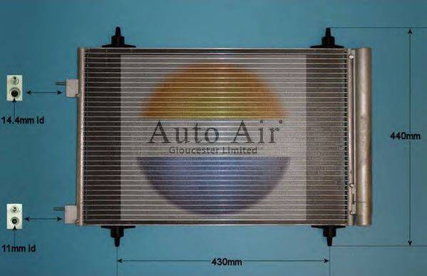 AUTO AIR GLOUCESTER 169919 Конденсатор, кондиціонер