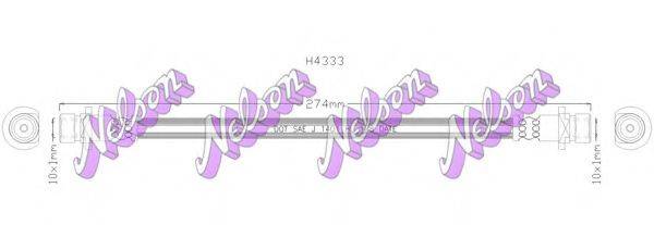 BROVEX-NELSON H4333 Гальмівний шланг