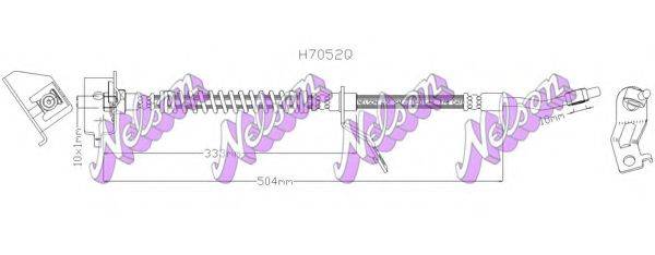 BROVEX-NELSON H7052Q Гальмівний шланг