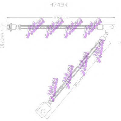 BROVEX-NELSON H7494 Гальмівний шланг