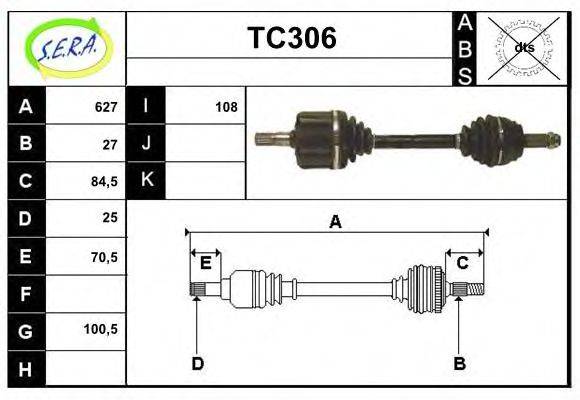 SERA TC306 Приводний вал