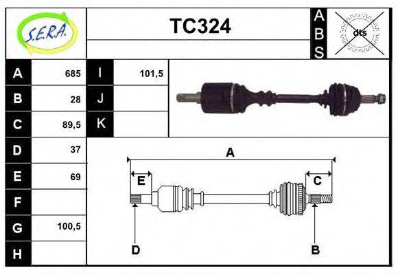 SERA TC324 Приводний вал