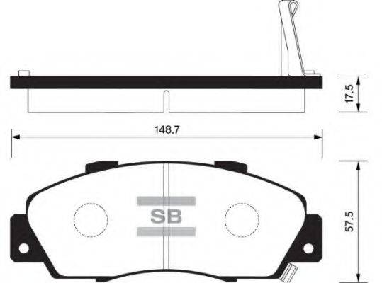 FI.BA FBP1076F Комплект гальмівних колодок, дискове гальмо