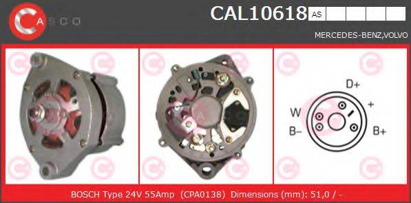 CASCO CAL10618AS Генератор