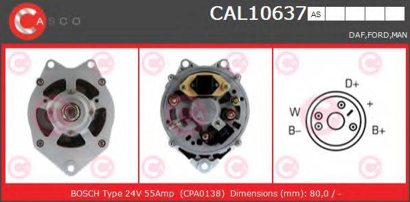 CASCO CAL10637AS Генератор