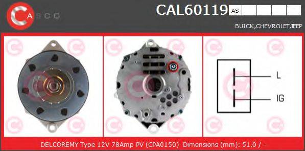 CASCO CAL60119AS Генератор