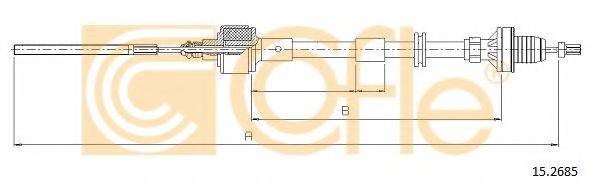 COFLE 152685 Трос, управління зчепленням