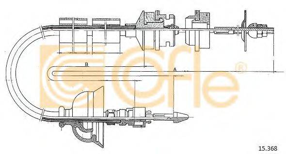 COFLE 15368 Трос, управління зчепленням