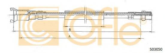 COFLE S03050 Трос спідометра