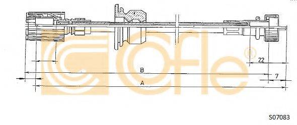 COFLE S07083 Трос спідометра