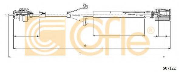 COFLE S07122 Трос спідометра