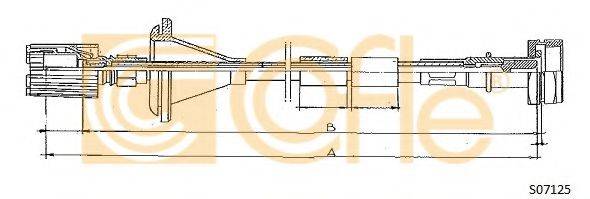 COFLE S07125 Трос спідометра