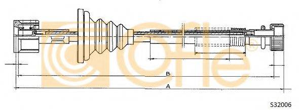 COFLE S32006 Трос спідометра