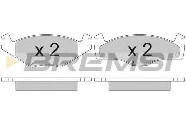 BREMSI BP2261 Комплект гальмівних колодок, дискове гальмо