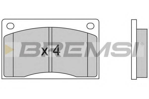 BREMSI BP2477 Комплект гальмівних колодок, дискове гальмо