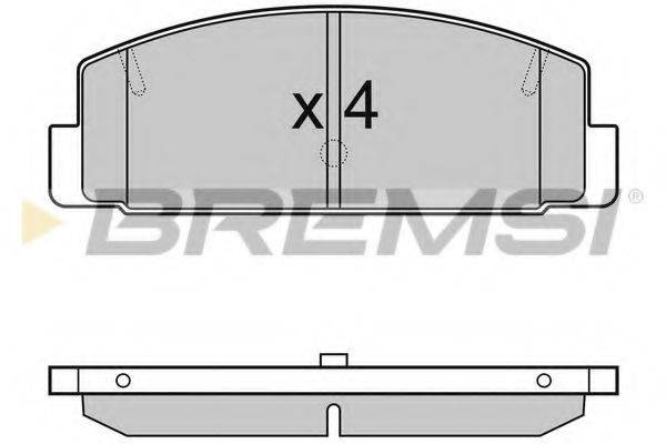 BREMSI BP3090 Комплект гальмівних колодок, дискове гальмо