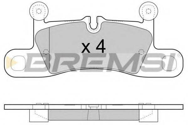 BREMSI BP3459 Комплект гальмівних колодок, дискове гальмо