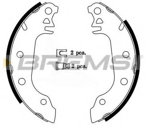 BREMSI GF0191 Комплект гальмівних колодок