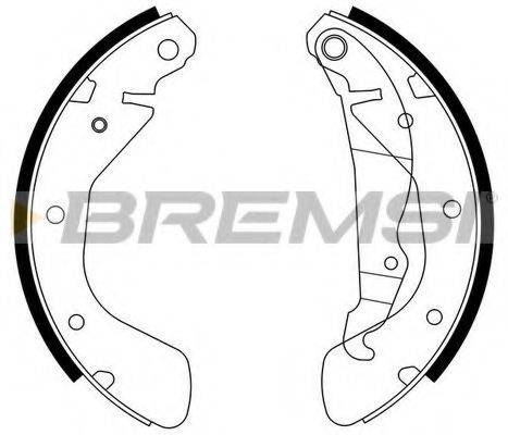 BREMSI GF0353 Комплект гальмівних колодок