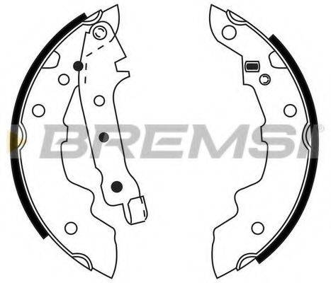 BREMSI GF0412 Комплект гальмівних колодок