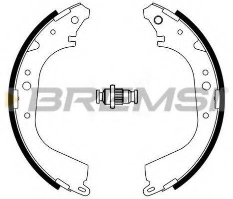 BREMSI GF0555 Комплект гальмівних колодок