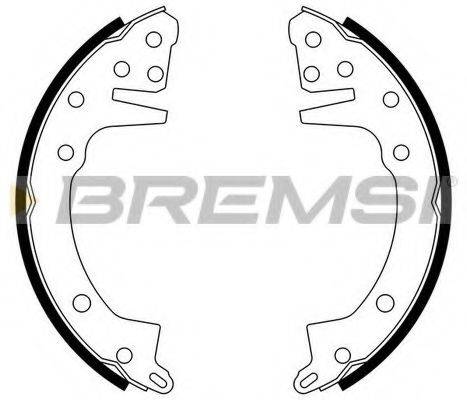 BREMSI GF0811 Комплект гальмівних колодок