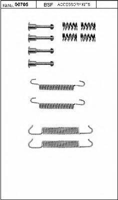 BSF 00705 Комплектуючі, стоянкова гальмівна система