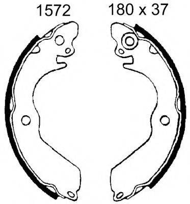 BSF 01572 Комплект гальмівних колодок