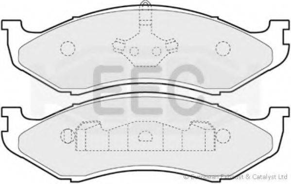 EEC BRP0852 Комплект гальмівних колодок, дискове гальмо