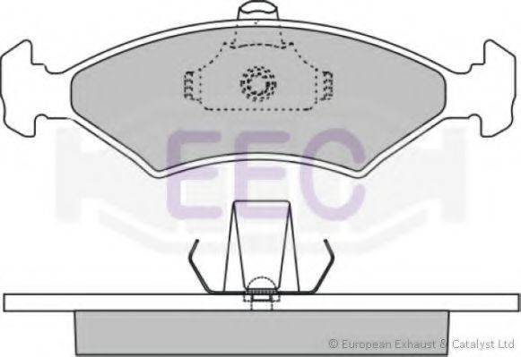 EEC BRP0909 Комплект гальмівних колодок, дискове гальмо