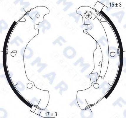 FOMAR FRICTION FO9044 Комплект гальмівних колодок