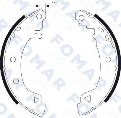 FOMAR FRICTION FO9076 Комплект гальмівних колодок