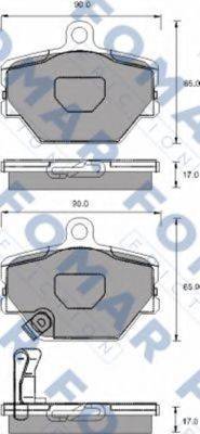 FOMAR FRICTION FO928781 Комплект гальмівних колодок, дискове гальмо