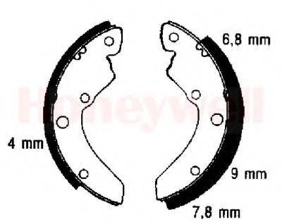 BENDIX 361194B Комплект гальмівних колодок