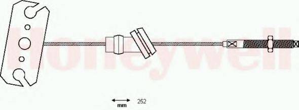 BENDIX 434348B Трос, стоянкова гальмівна система