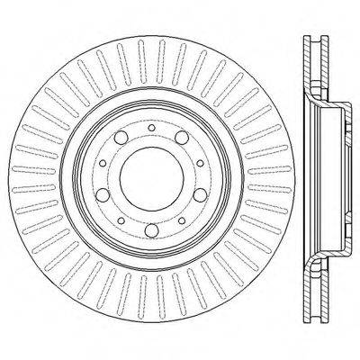 BENDIX 562607BC гальмівний диск