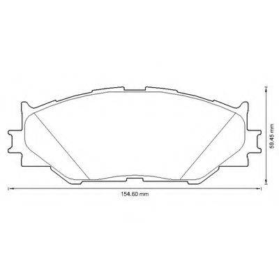 BENDIX 572620B Комплект гальмівних колодок, дискове гальмо