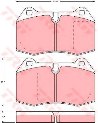 DR!VE+ DP1010100775 Комплект гальмівних колодок, дискове гальмо