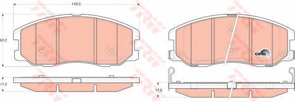 DR!VE+ DP1010100259 Комплект гальмівних колодок, дискове гальмо