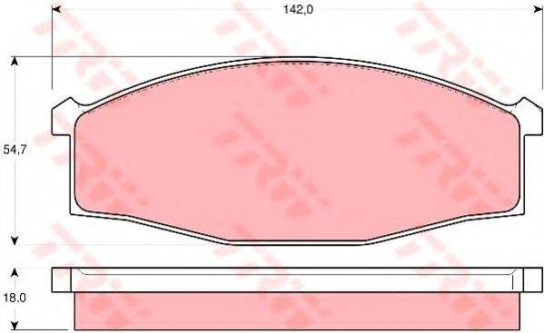 DR!VE+ DP1010100423 Комплект гальмівних колодок, дискове гальмо